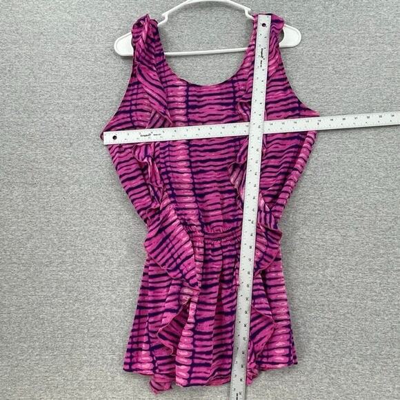 Victorias Secret Dress Womens Small Pink Tie Dye Mini Sleeveless Cover Up Beach - Picture 8 of 12